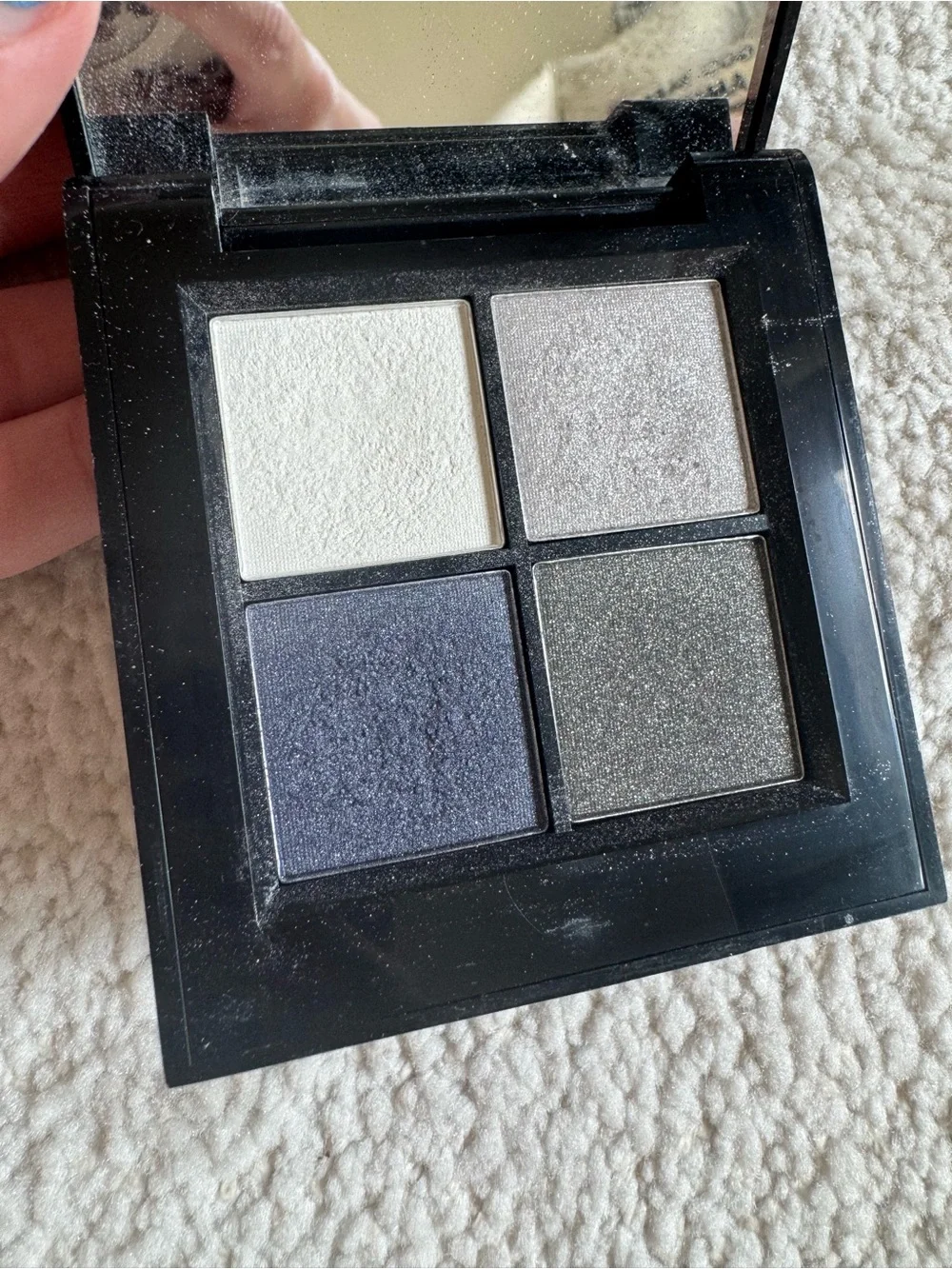 LORAC Black Compact Makeup Palette Navy & Gray Shades